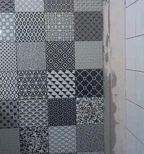 фото Облицовка столбов плиткой