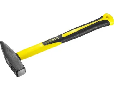фото Молоток STAYER "PROFI" слесарный кованый с двухкомпонентной фиберглассовой ручкой, 0,6кг