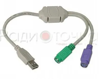 фото Переходник PS/2 - USB Gembird UAPS12, 2xPS/2 /AM
