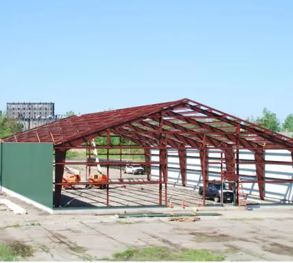 Фото №0 Проектирование торгового центра из сэндвич-панелей 24х108х12
в