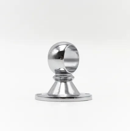 Фото №0 Держатель дистанционный проходной, для d=25мм, до центра Н=53,5мм, хром