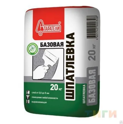 Фото №0 Шпаклевка базовая "Старатели" 20кг