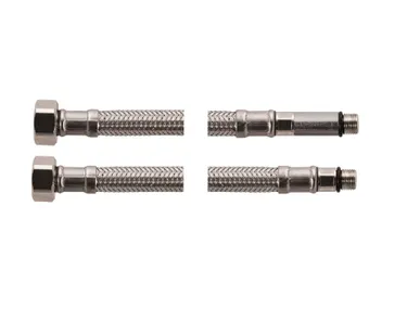 фото Гибкая подводка (2 шт) 1/2" * M10 -  50 см -  для смесителя с внутренним шлангом из PEX