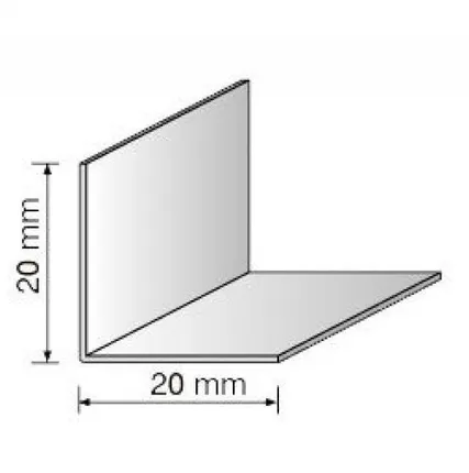 Фото №0 Угол ПВХ 20*20мм 2,7м белый