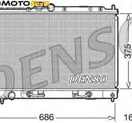 Фото №0 Радиатор, охлаждение двигателя DENSO DRM45024 Радиатор охл. ДВС MI Lancer VI 1.6 I AUT. 03