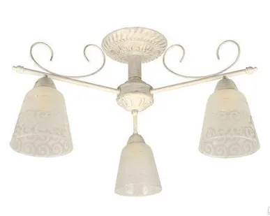 фото Светильник &quot;Каскад&quot; матовый белый с золотом