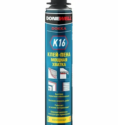 Фото №0 Клей-пена для теплоизоляции Donewell, 1000 мл
