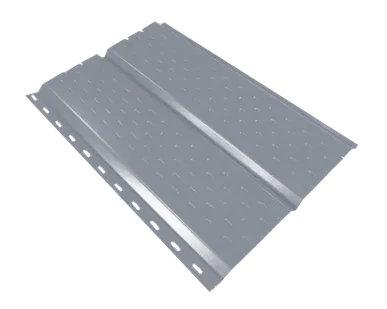 фото Сайдинг Кровля Сервис Брусnika софит Алюминево-белый 0,45 мм Полиэстер