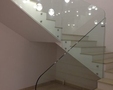 фото Перила из стекла