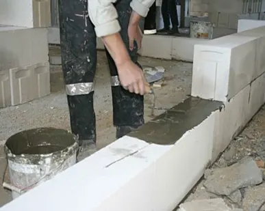 фото Кладка перегородок