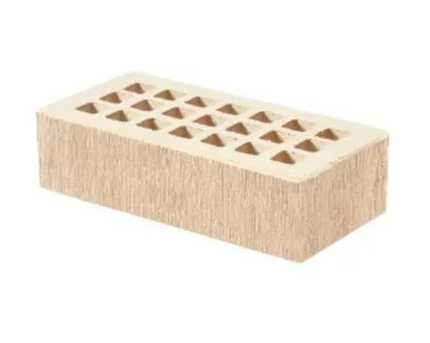 фото Кирпич лицевой керамический «Белый» «Бархат» пустотелый одинарный