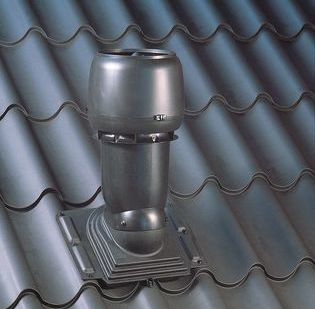 фото Вентиляционный выход VILPE® 160/225/500 (изолированный с колпаком)