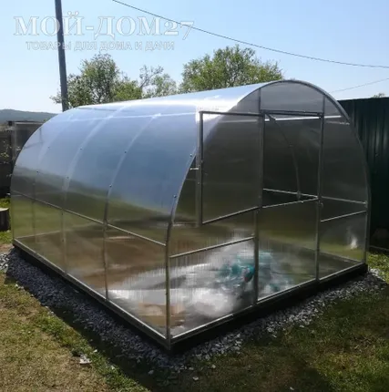 Фото №13 Теплица Сибирская Усиленная 4 метра с поликарбонатом