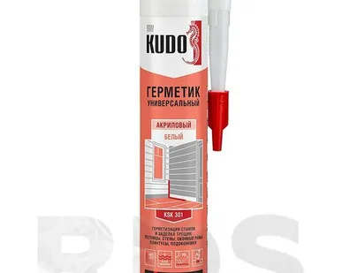 фото KUDO Герметик акриловый универсальный белый KSK 301, 280мл.