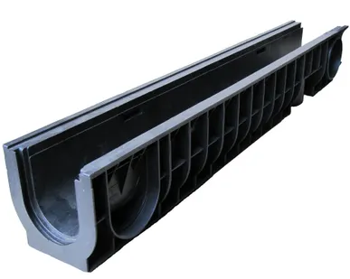 фото Лоток водоотводный PolyMax Basic ЛВ-10.16.12-ПП