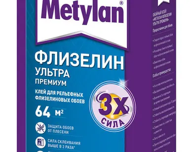 фото Клей для обоев METYLAN Флизелин Ультра Премиум 500гр Henkel