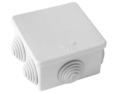 фото Коробка распределительная ОП 80х80х40мм IP54 бел. ГУСИ С3В86 Б Евро