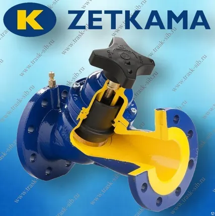 Фото №0 Клапан балансировочный Zetkama 447A DN300, PN16, Ф/Ф, Тмакc 300°C