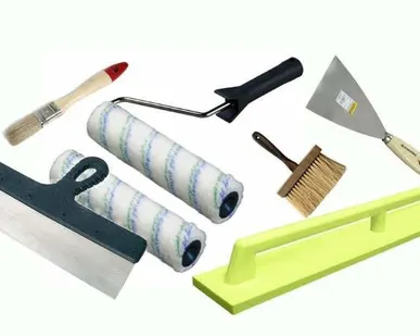 фото Кисть малярная плоская 63 мм 2,5" натуральная щетина