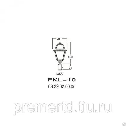 Фото №0 Светильник напольный без опоры Кельн FKLN-10