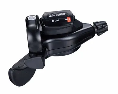 фото Шифтер/манетка левый Microshift TS71-3L 3-х скоростной с тросом 1800 мм