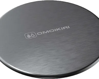 фото Декоративная накладка для выпуска Omoikiri DEC-GM вороненая сталь 4957091