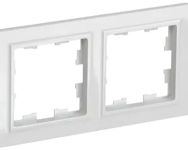 фото Рамка 2-м BRITE РУ-2-БрБ бел. IEK BR-M22-K01
