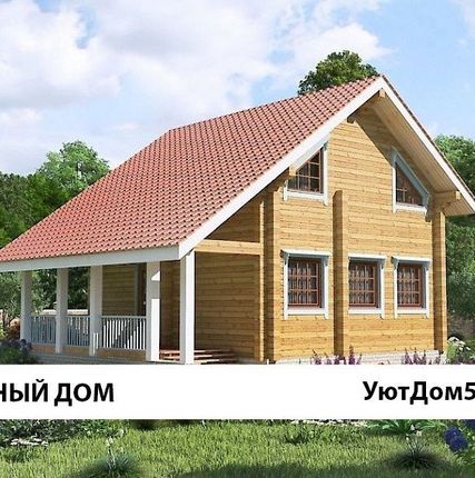 Фото №0 Сруб дома 7х8 из профилированного бруса