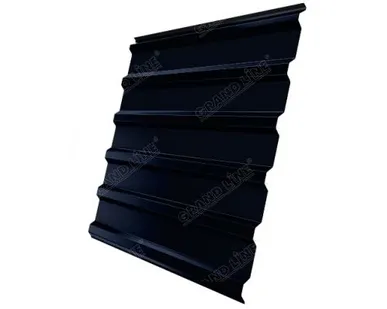фото Профнастил С20R Grand Line 0,5 Rooftop Matte RAL 9005 черный
