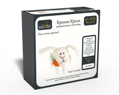 фото "Woolla" WT-0117 "Кролик Кроля" набор для валяния .