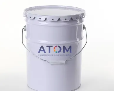 фото Грунт эмаль ATOMIC 1201 матовая быстросохнущая цвет голубой 25 кг