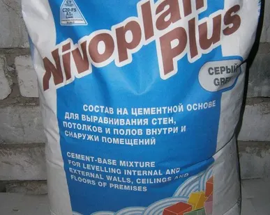 фото Штукатурка NIVOPLAN PLUS Серый 25кг