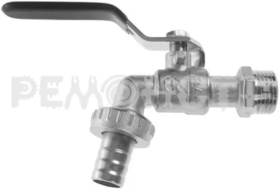 Фото №0 Кран водоразборный со штуцером ручка 3/4' AQUALINK П