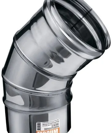 Фото №0 Колено угол 135° Ф150 AUSTENITE (304/0,8мм) нержавейка Феррум