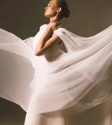 Фото №0 Натуральный креповый шифон