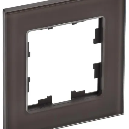 Фото №0 Рамка 1-м BRITE РУ-1-2-БрТБ стекло темн. бронза IEK BR-M12-G-K45