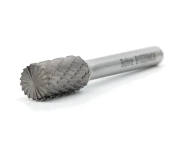 фото Борфреза твердосплавная Bohre цилиндрическая с торцовыми зубьями, тип В 10-20-М-06-L65