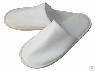 фото Тапочки махровые с закрытым носомФ.  поролон 5 мм + ЭВА 2,5 мм