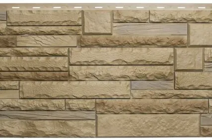 Фото №0 Фасадная панель «Скалистый камень Альпы комби»