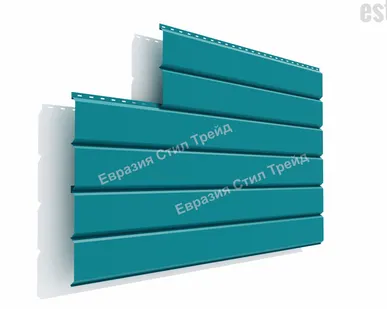 фото Металлический сайдинг Евробрус Pe 0.5 | RAL 5021 Бирюзовый