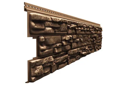 фото Виниловый сайдинг DÖCKE LUX ROCKY (Кедровый орех)