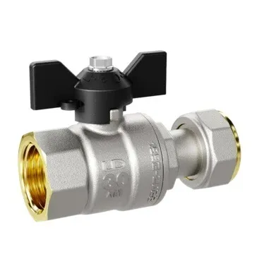 Фото №0 Кран шар LD 3/4" в. р./накидная гайка