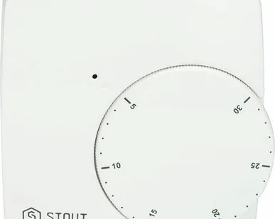 фото Проводной электронный термостат STOUT WFHT-BASIC со светодиодом