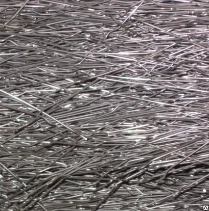 Фото №0 Фибра стальная 32 мм из листа из проволоки из сляба фрезерованная