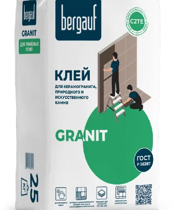 Фото №0 Клей БЕРГАУФ Granit, C2 TЕ /25кг/48шт/
