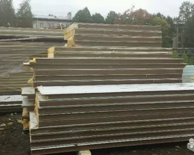 фото Сэндвич-панели Б/У 100 ппу, 3 м