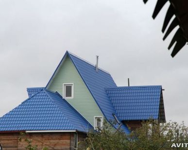 фото Металлочерепица Супермонтеррей толщ. 0,45 RAL 5005 синий насыщеный