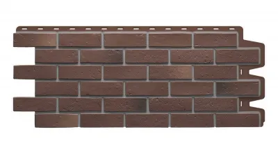 Фото №0 Фасадная панель Docke BERG Кирпич Коричневый