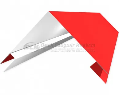 фото Угол сложный (сайдинг корабельная рейка) RAL 3003 (Рубин)