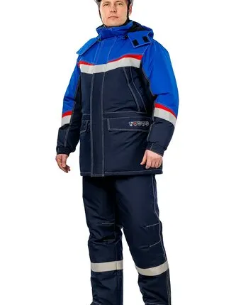 Фото №0 Костюм зимний «Мега-ОйлСтат» для защиты от нефти и нефтепродуктов, повышенных температур, растворов кислот и щелочей, воды, воздействия статического электричества, механических воздействий и ОПЗ